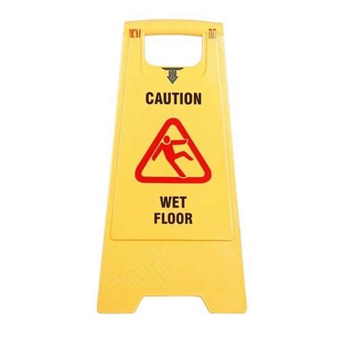 Reflective Pvc Yellow Wet Floor Sign Board For Industrial At Rs 300