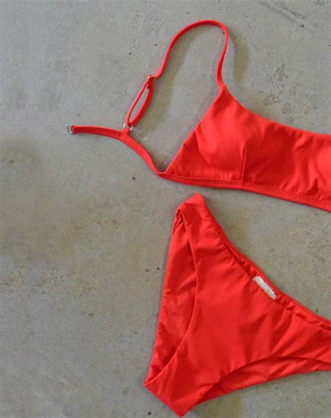 Bikini rojo con relleno Bikinis Aurea swim hecho en España