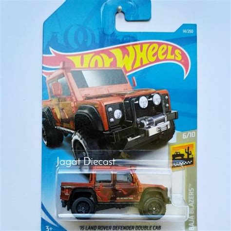 Jual Hot Wheels 15 Land Rover Defender Double Cab Skala 64 Shopee Indonesia