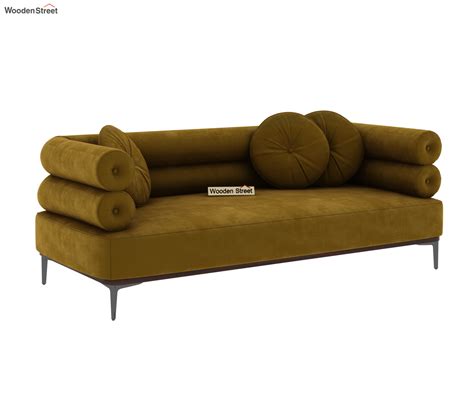 Buy Pristine Seater Fabric Sofa Velvet Chestnut Brown At Off