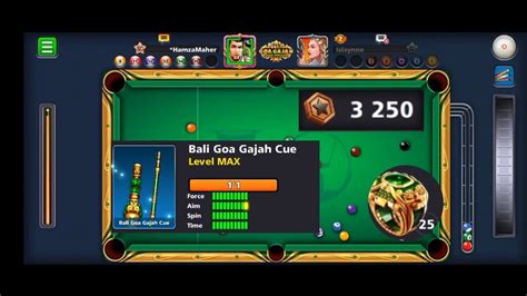 Ball Pool Bali Goa Gajah Win Streak Cue Level Max Ring Token