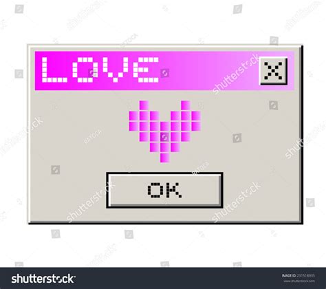 love computer message stock vector royalty   shutterstock