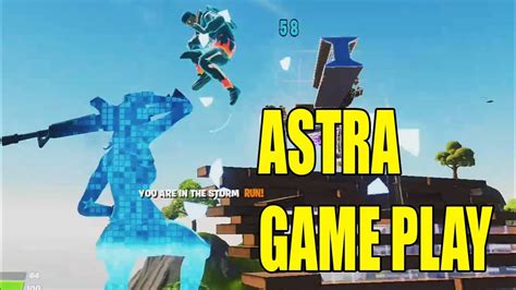 Astra Skin Game Play In Fortnite Youtube