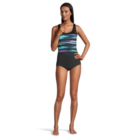 Gabar Womens Gliding Stripe Scoop Neck One Piece Swimsuit Sportchek