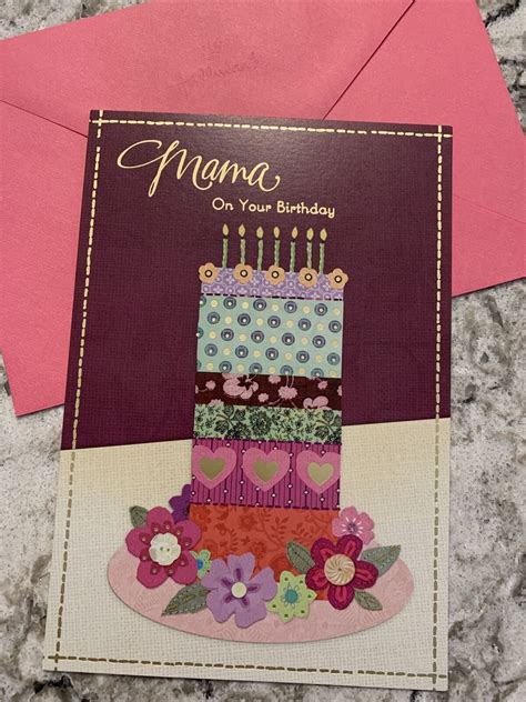 Happy Birthday Mama On Your Birthday 5 5x8 Hallmark Mahogany Greeting