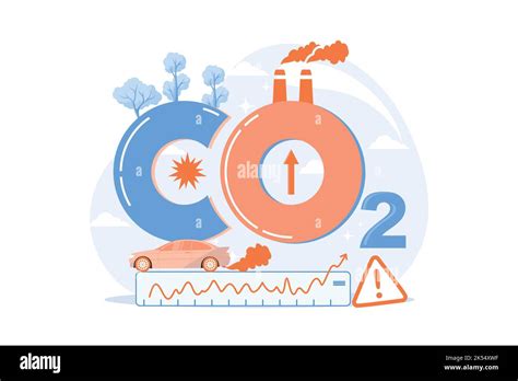 Atmósfera Con Altos Niveles De Dióxido De Carbono Co2 Las Emisiones Industriales Afectan A Los