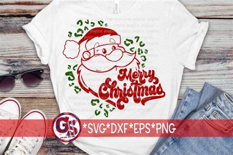 Père Noël joyeux Noël svg dxf eps png Noël SVG Joyeux Noël DxF Père