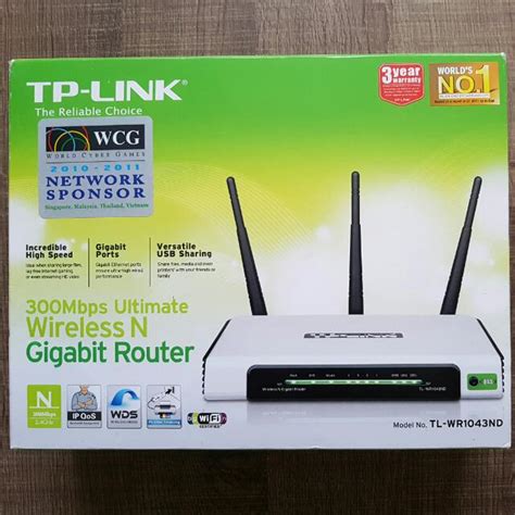 Tp Link Mbps Wireless N Gigabit Router Tl Wr Nd Computers Tech