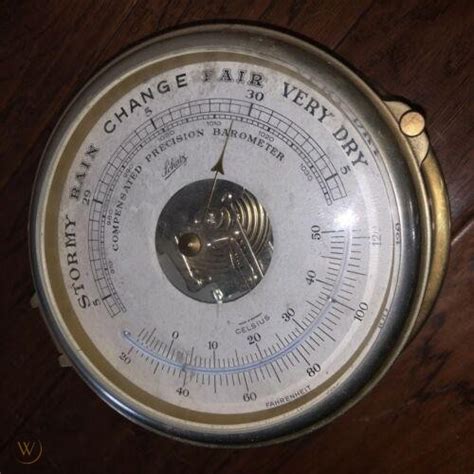 Vintage Schatz Compensated Precision Barometer Made In Germany Ship Sea