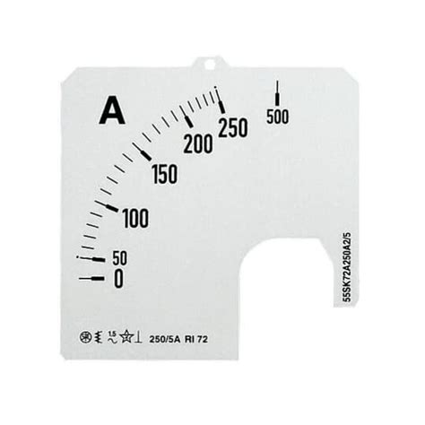 SCL-A1-600/72Scale 72x72mm front-panel analogue ammeter, AC/600A full scale