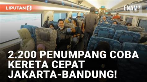 Antusiasme Masyarakat Naik Kereta Cepat Jakarta Bandung Gratis