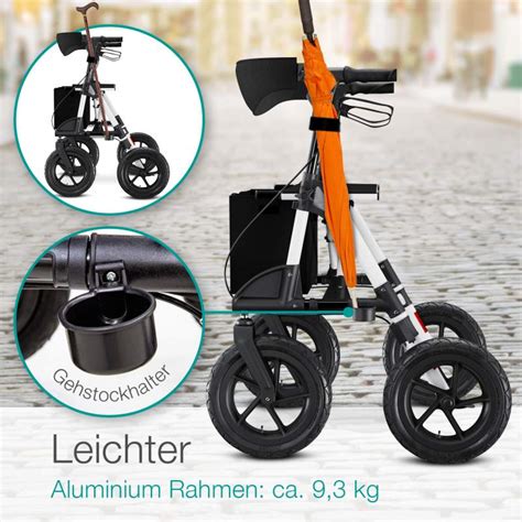 Outdoor Rollator Mit Luftbereifung Komfort