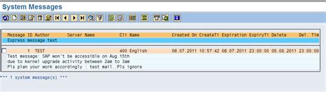 Supercharge Your Sap Basis Skills How To Post System Message In Sap