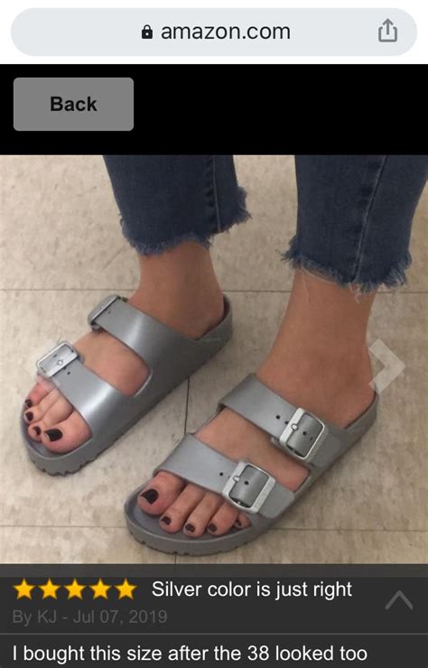 Birks Outfit White Birkenstocks Birkenstock Arizona Silver Color