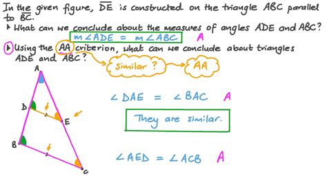 Question Video Proving The Similarity Of Two Triangles Nagwa