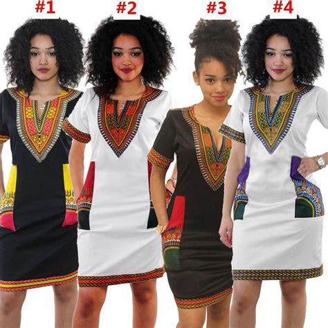 Women Sexy Bohemian Dresses Dashiki Bodycon Dress Tribe Kaftan Fashion