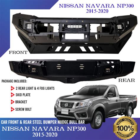 Cpo Nissan Navara Np300 2015 2020 Pickup Truck Front And Rear Bumper Steel Bumper W Led Lights