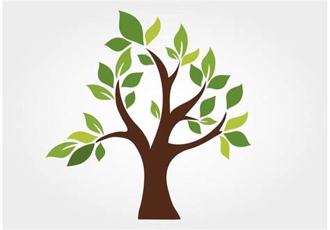 Stylized Vector Tree 86566 Vector Art at Vecteezy