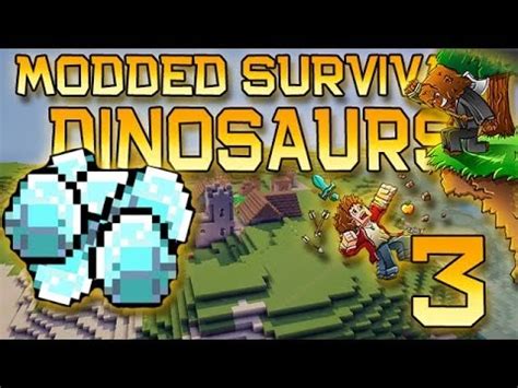 Minecraft Modded Dinosaur Survival Let S Play W Mitch Ep So Many