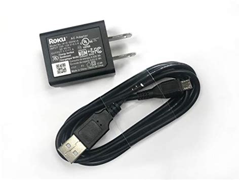 Roku Micro USB Power Adapter with USB Cable for Roku Streaming Stick ...