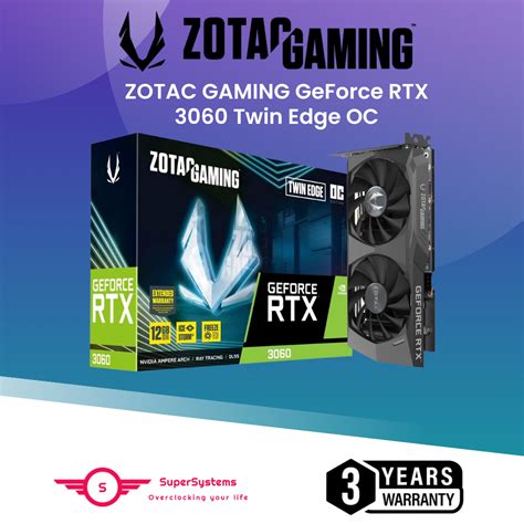 Zotac Gaming Geforce Rtx 3060 Twin Edge Oc Ultra Gaming Graphics Card 12gb Gddr6 Shopee Singapore