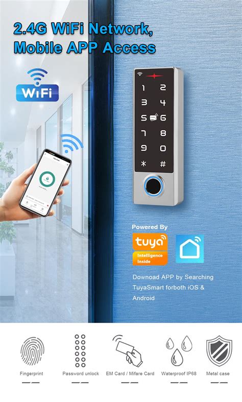 TM TF3 TUYA IP68 Waterproof Metal Fingerprint Access Control