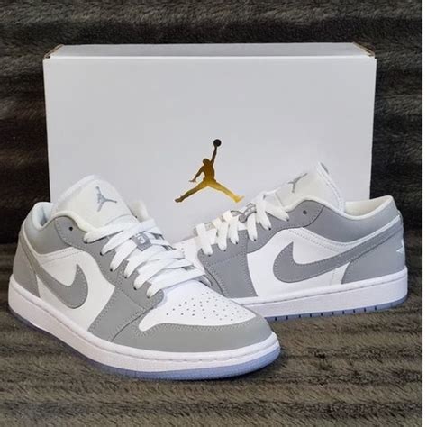 Tenis Air Jordan Dunk Low Cano Baixo Cinza Branco Unissex Ao