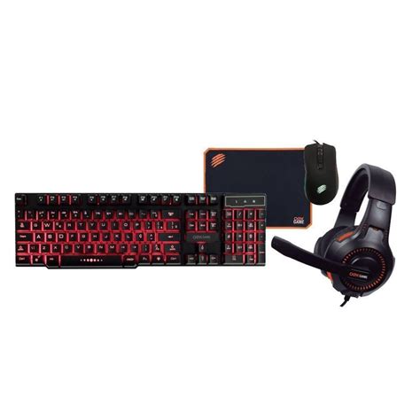 Kit Gamer Oex Mouse Mousepad Teclado Headset