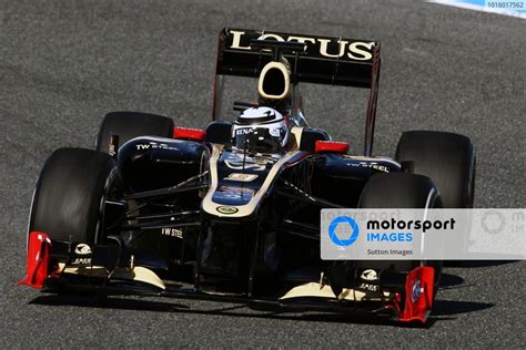 Kimi Raikkonen Fin Lotus E Formula One Testing Day Jerez