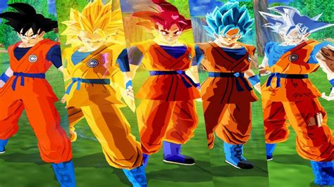 Todas As Transforma Es Do Goku Cc Ssj Ssj Ssj Ssj God Blue E