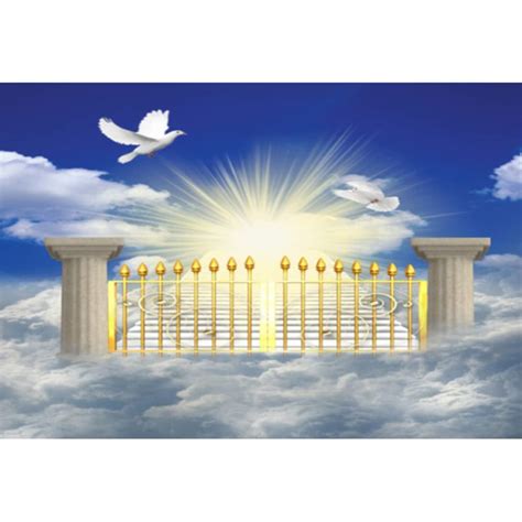 Amazon DORCEV 8x6ft Heaven Backdrop Gate Of Heaven Paradise Gate