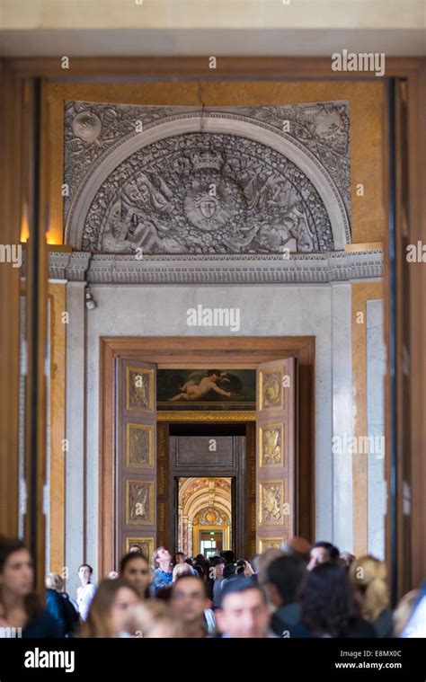 Corridor Louvre Museum Paris France Stock Photo Alamy