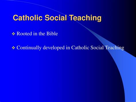 Ppt Catholic Social Teaching Powerpoint Presentation Free Download