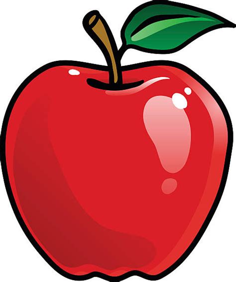 Best Red Apple Cartoon Illustrations Royalty Free Vector Graphics 24A