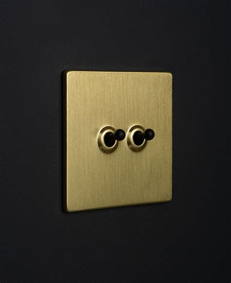 Toggle Light Switches Gold Double Toggle Switch