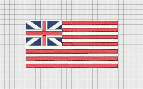 Grand Union Flag USA 1776 Embroidery Design in 4x4 and 5x7 - Etsy