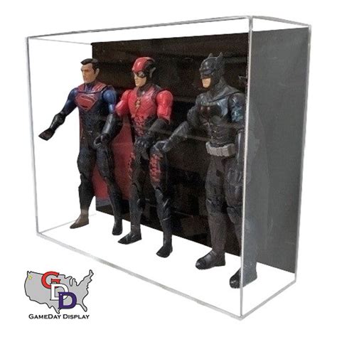 Acrylic Wall Mount Triple Action Figure Display Case by GameDay Display 1:6 Scale - Walmart.com ...