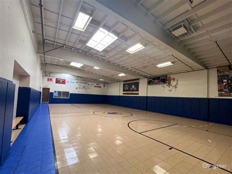 Modern Indoor School Basketball Court | Rent this location on Giggster