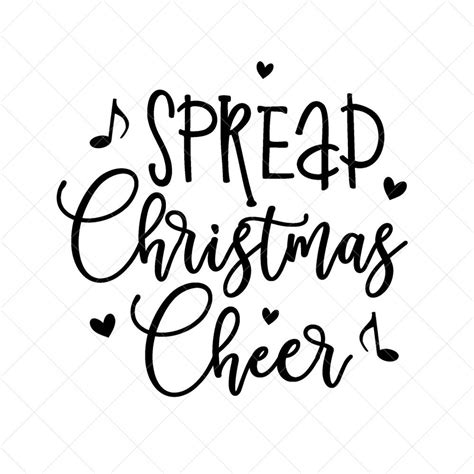 Spread Christmas Cheer Svg Christmas Svg Holiday Svg Png Eps Dxf