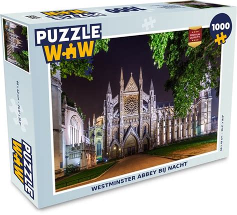 Puzzel Westminster Abbey Bij Nacht Legpuzzel Puzzel Stukjes