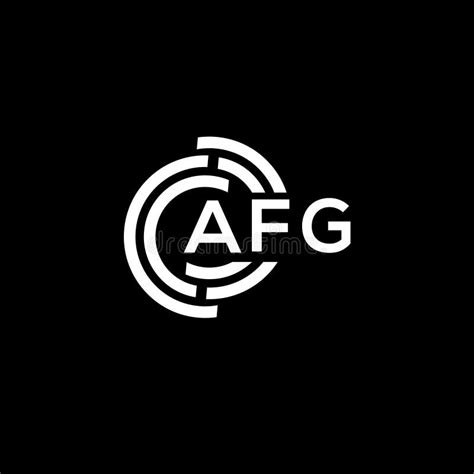 Afg Letter Logo Design On Black Background Afg Creative Initials