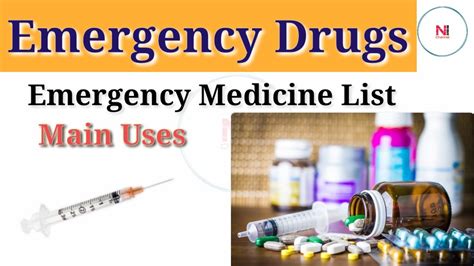 Emergency Drugs Name Emergency Drugs And Uses Medicine Used In Emergency Condition Youtube