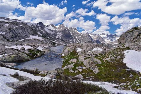 Upper And Lower Jean Lake In The Titcomb Basin Along The Wind River