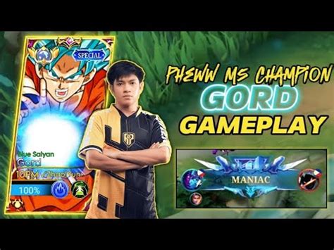 M5 World Champion Pheww Gord Maniac Gameplay 19 1 9 KDA Gord Best