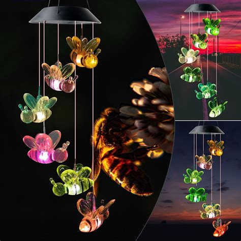 Bee Wind Chime Solar Wind Chime Wind Chime Outdoor