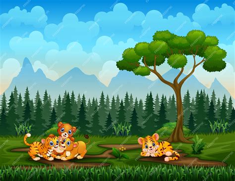 animal cartoon tiger lion 8
