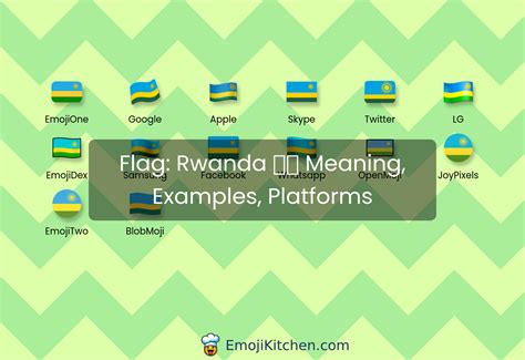 🇷🇼 flag: Rwanda emoji meaning, info, stats - EmojiKitchen