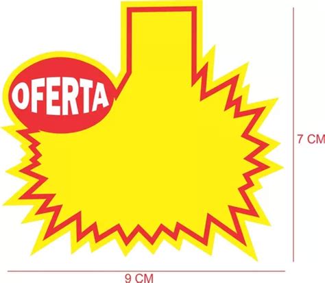 Cartaz Splash Oferta 9x7cm Promoção Para Lojas MercadoLivre