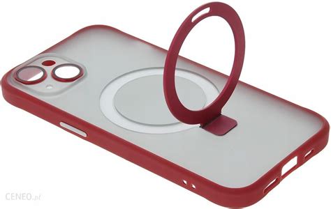 Izigsm Etui Silikonowe Magsafe Ring Do Iphone Pro Max Czerwony