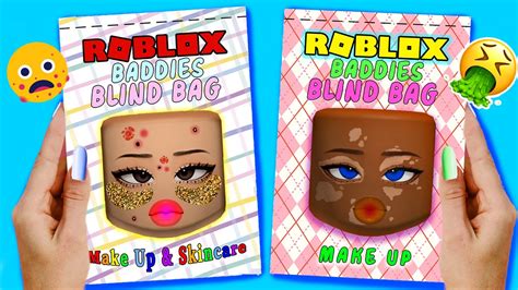 Roblox Makeup Baddies Blind Bag Compilation 블라인드백 💋 Asmr 💋 Diy Paper Youtube